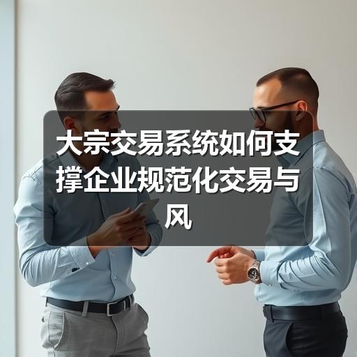 大宗交易系统如何支撑企业规范化交易与风险 大宗交易系统如何支撑企业规范化交易与风险