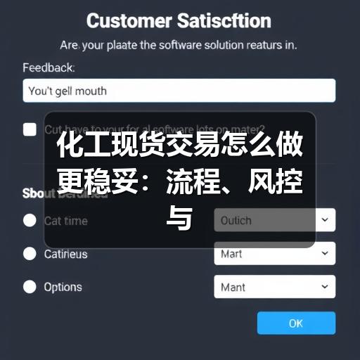 化工现货交易怎么做更稳妥:流程、风控与核 化工现货交易怎么做更稳妥:流程、风控与核