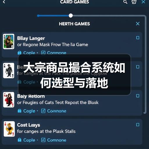 大宗商品撮合系统如何选型与落地(图1) 大宗商品撮合系统如何选型与落地