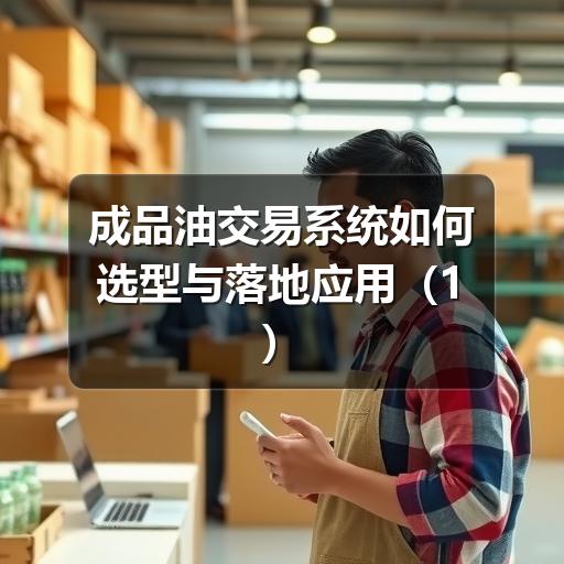成品油交易系统如何选型与落地应用(图1) 成品油交易系统如何选型与落地应用(1)