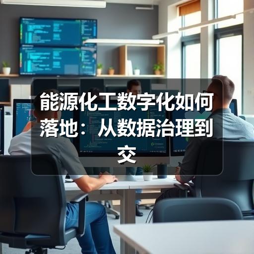 能源化工数字化如何落地:从数据治理到交易协同的实践思路(图3) 能源化工数字化如何落地:从数据治理到交易协同的实践思路