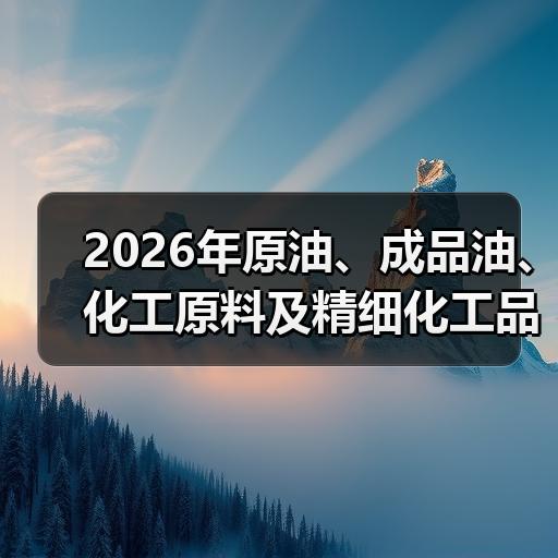 2026年原油、成品油、化工原料及精细化 2026年原油、成品油、化工原料及精细化