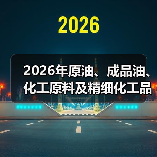 2026年原油、成品油、化工原料及精细化 2026年原油、成品油、化工原料及精细化
