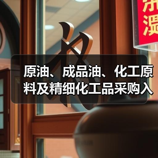 原油、成品油、化工原料及精细化工品采购入 原油、成品油、化工原料及精细化工品采购入